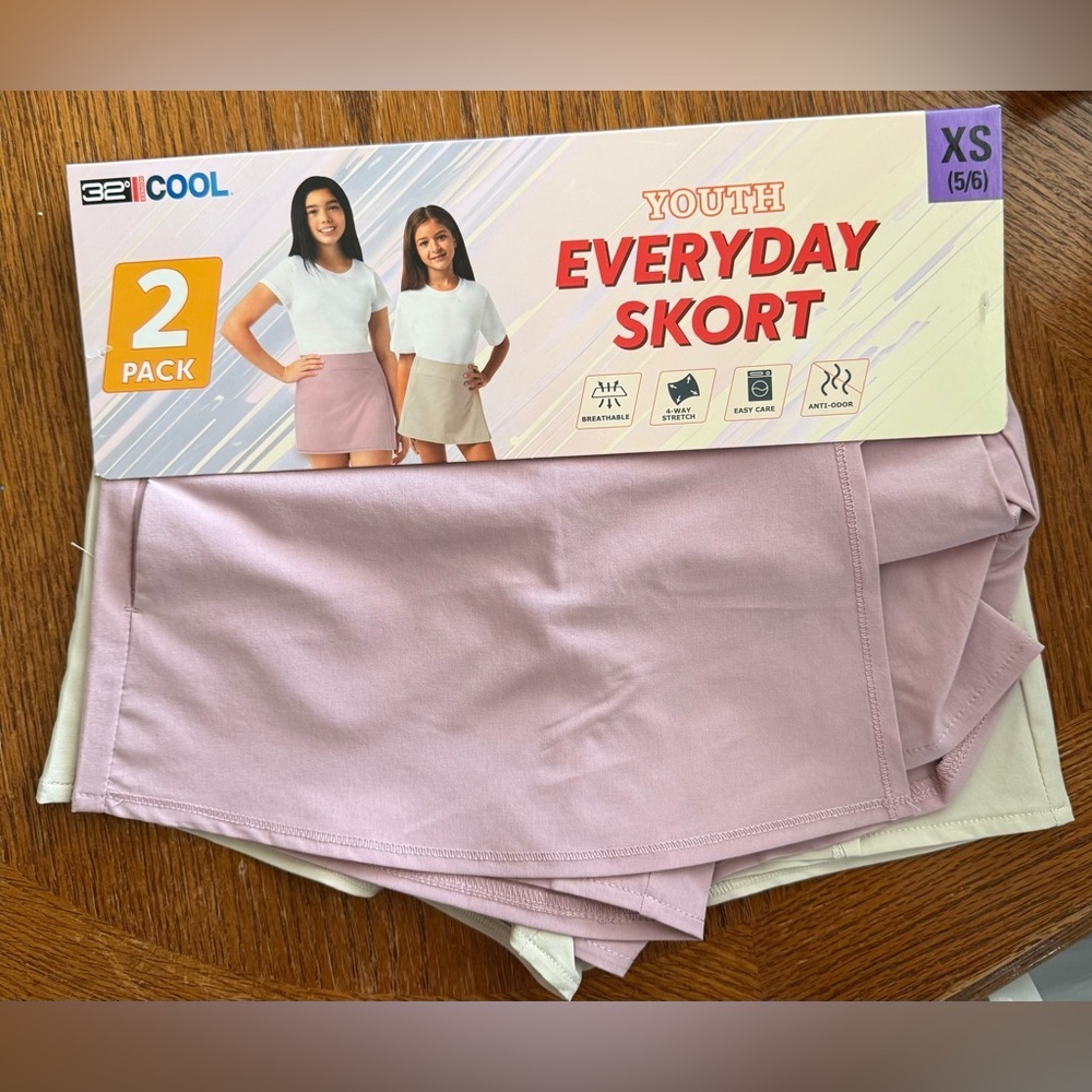 Girls Everyday Skort(2 Pack) - Picture 4 of 6